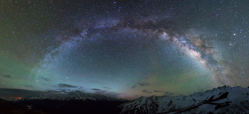 星空夜景。牛背山景区供图