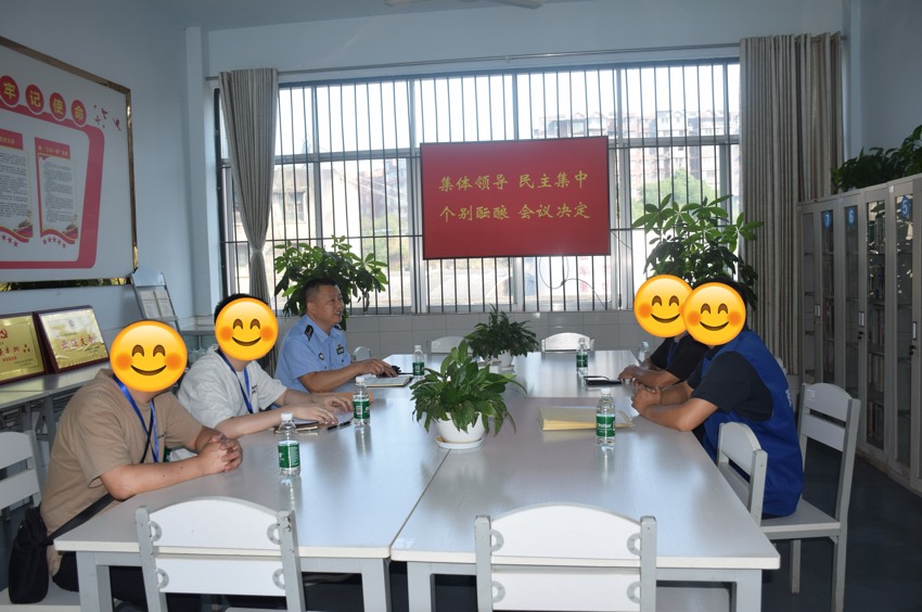 拘留所民警組織開展矛盾化解工作。資陽市拘留所供圖