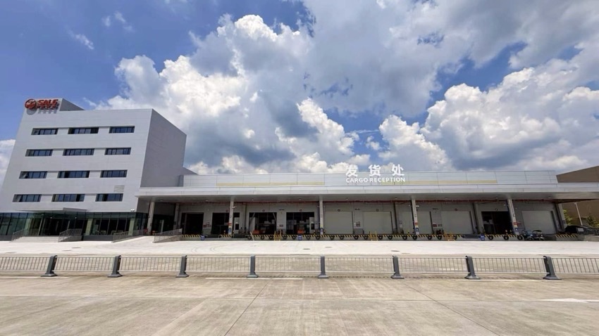 川航國際貨站物流發貨處。成都天府國際機場供圖