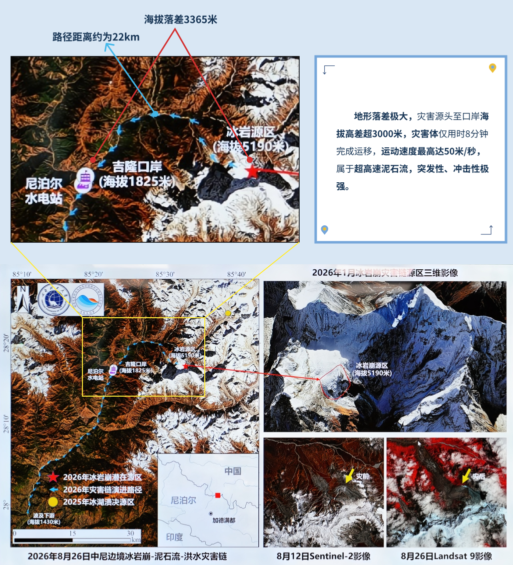 灾害地形图。成都理工大学供图