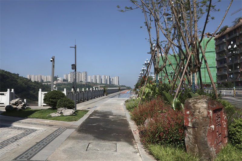 沿江步道景觀。翠屏區融媒體中心供圖