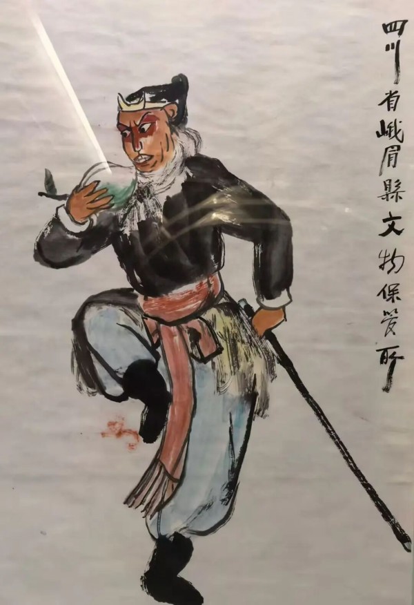 展出作品。乐山市美术馆供图
