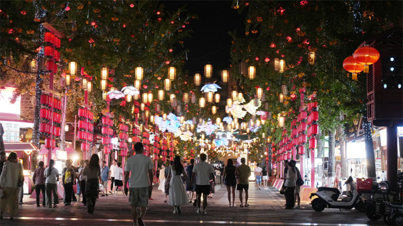 客商夜游翠屏。翠屏区融媒体中心供图