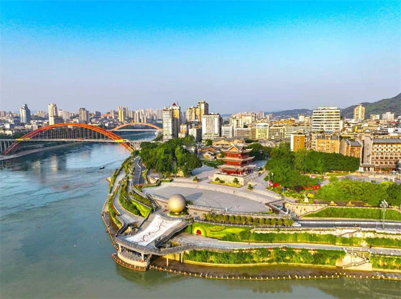 美麗的三江口。翠屏區融媒體中心供圖