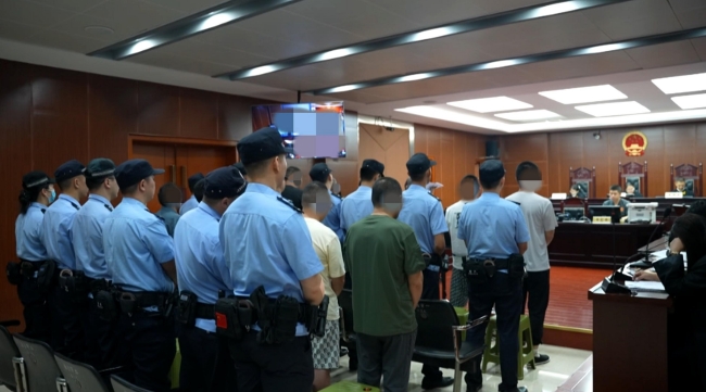 庭審現場。資陽市公安局雁江區分局供圖.jpg