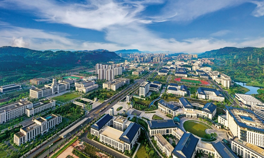 宜宾大学城。宜宾市委宣传部供图