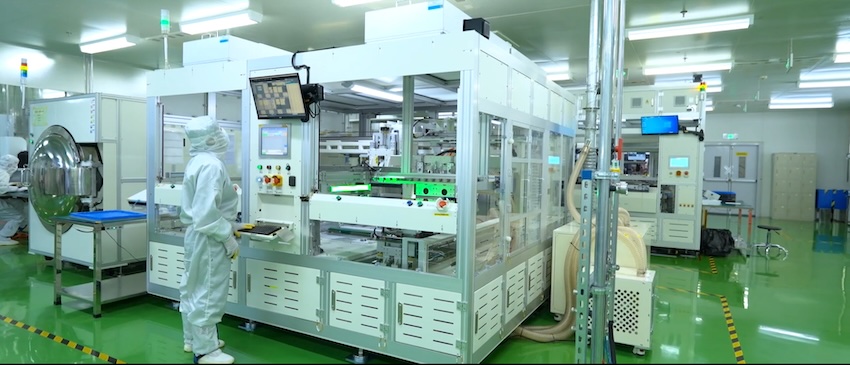 辰顯光電生產線。企業供圖