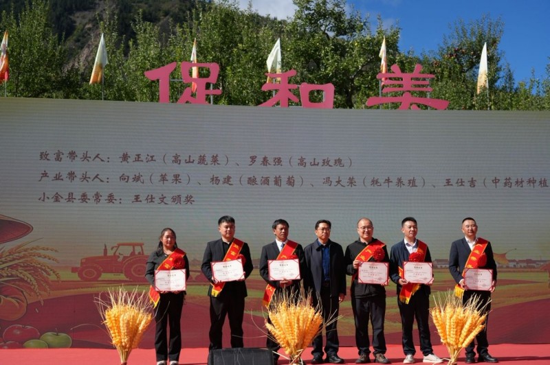 对致富带头人、产业带头人进行表彰。主办方供图