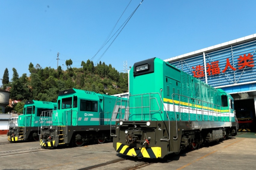中車資陽機車有限公司新能源機車。中車資陽機車有限公司供圖