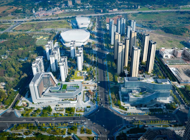 陆肖TOD全景图。成都轨道集团供图